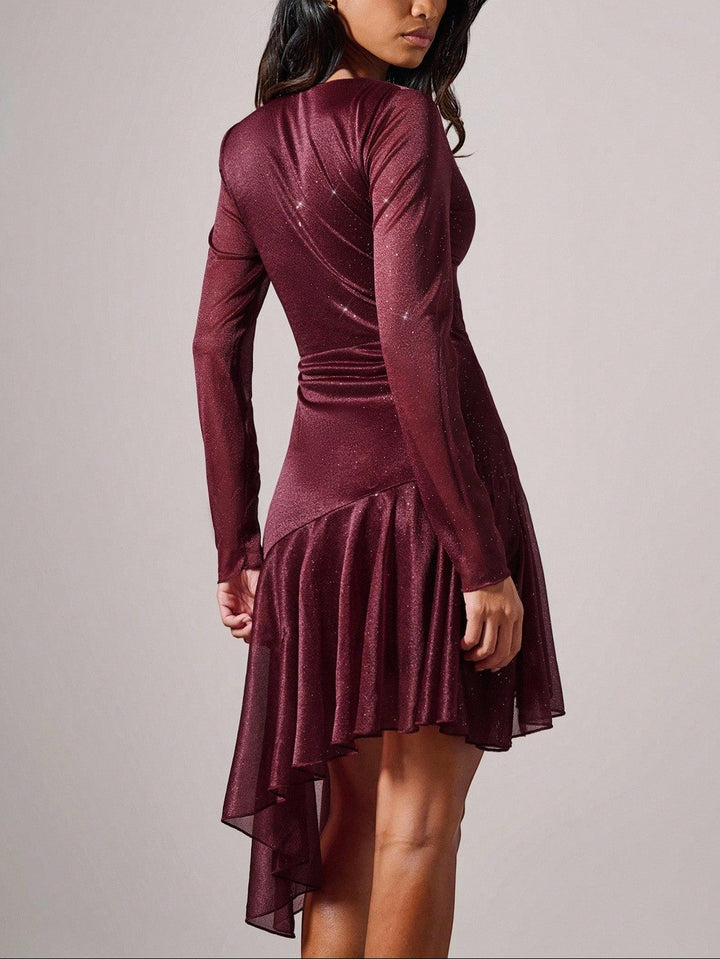 Rochie mini SHEIN, vișiniu