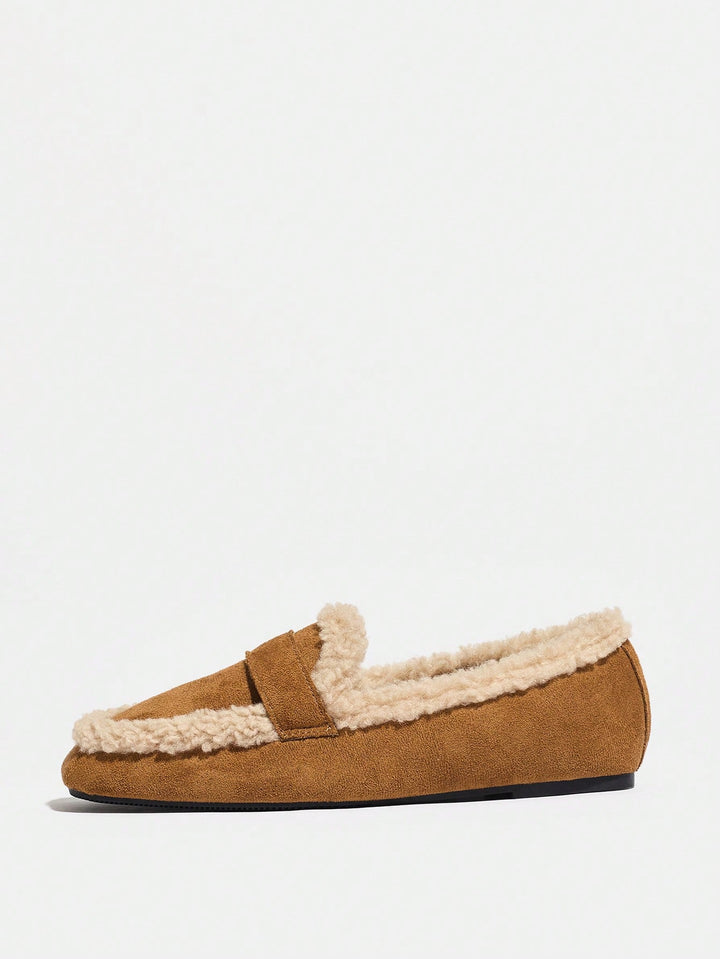 Mocasini SHEIN, maro