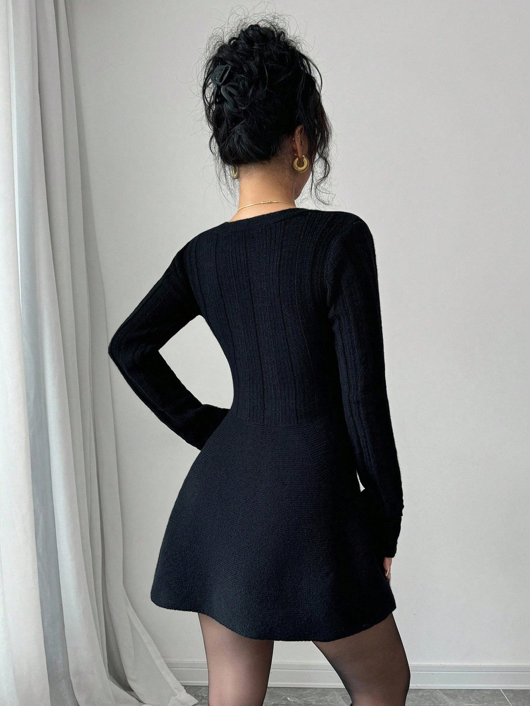 Rochie mini SHEIN, negru