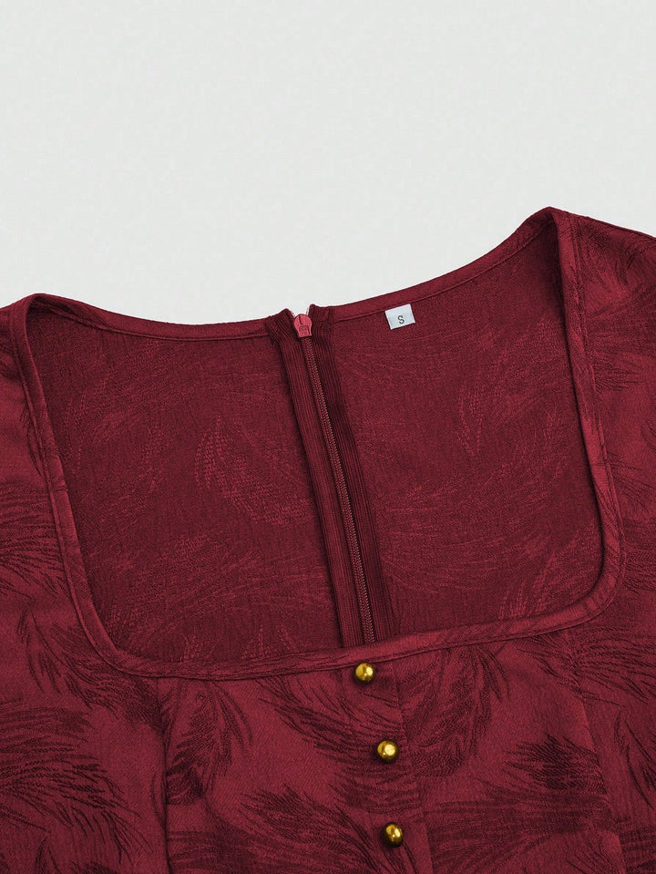 Rochie midi SHEIN, vișiniu