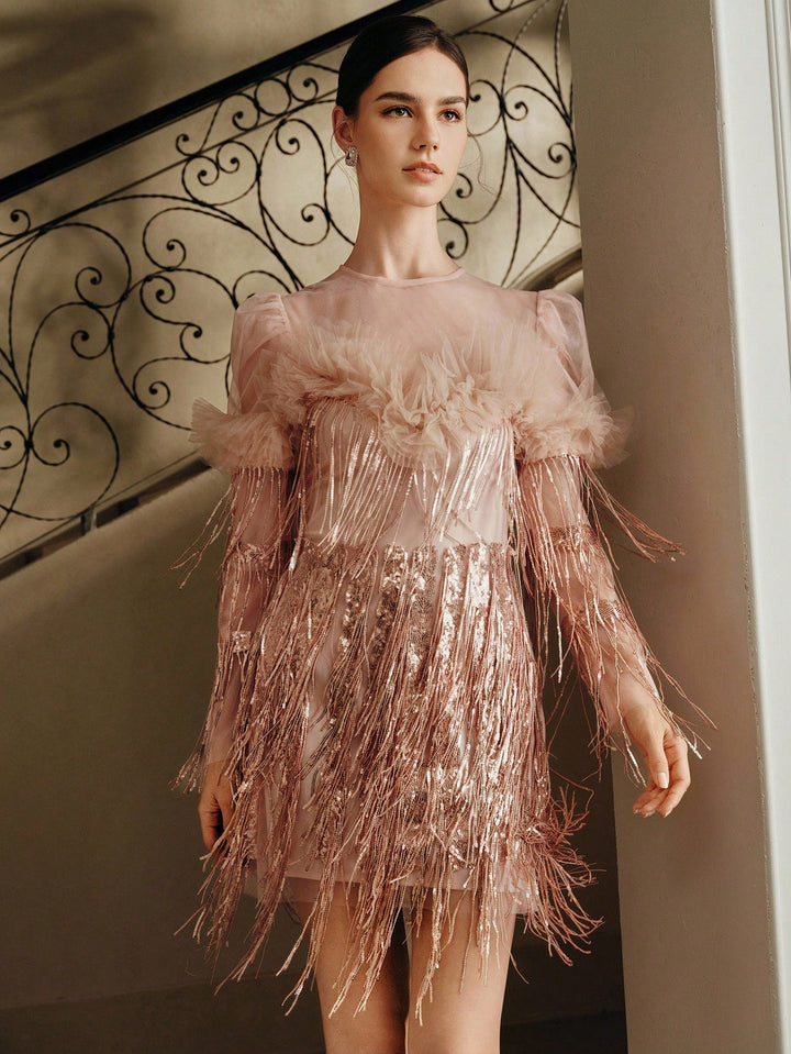 Rochie scurtă SHEIN, roz