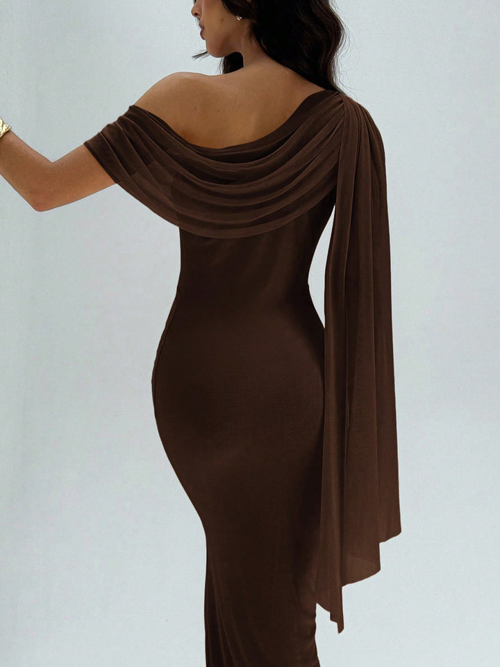 Rochie maxi SHEIN, maro