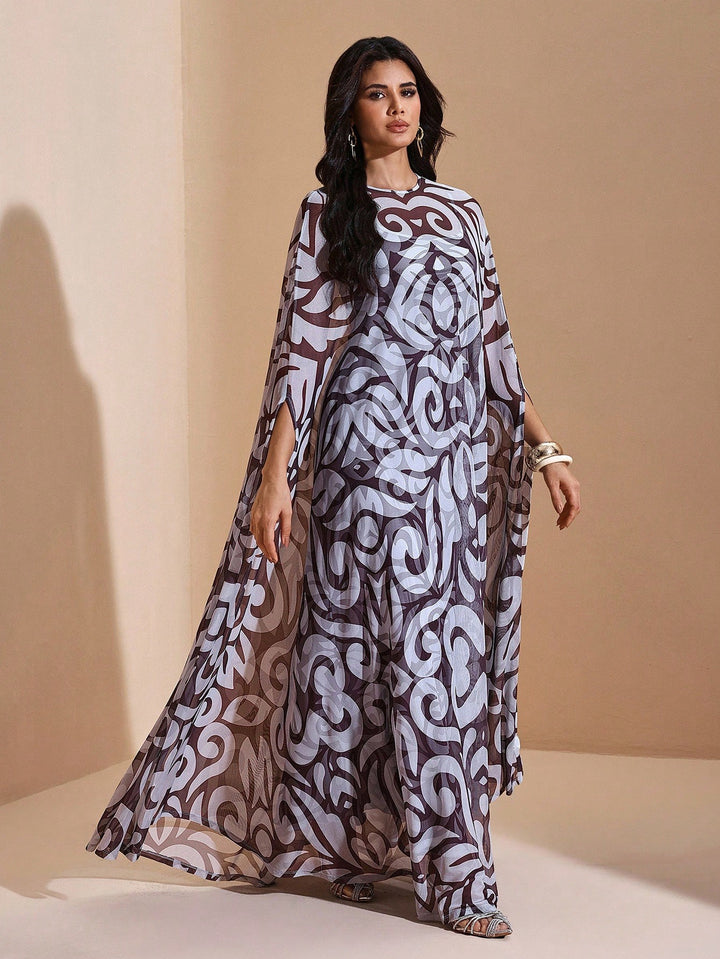 Rochie maxi SHEIN, mix culori