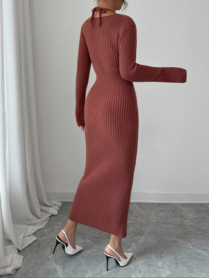 Rochie maxi SHEIN, maro