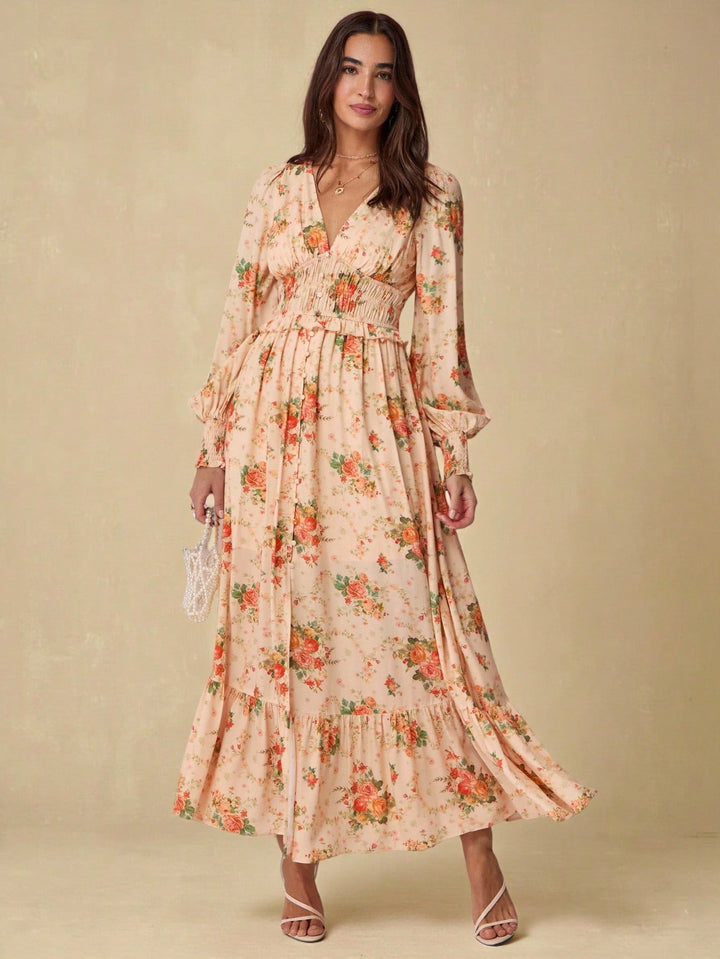 Rochie maxi SHEIN, portocaliu