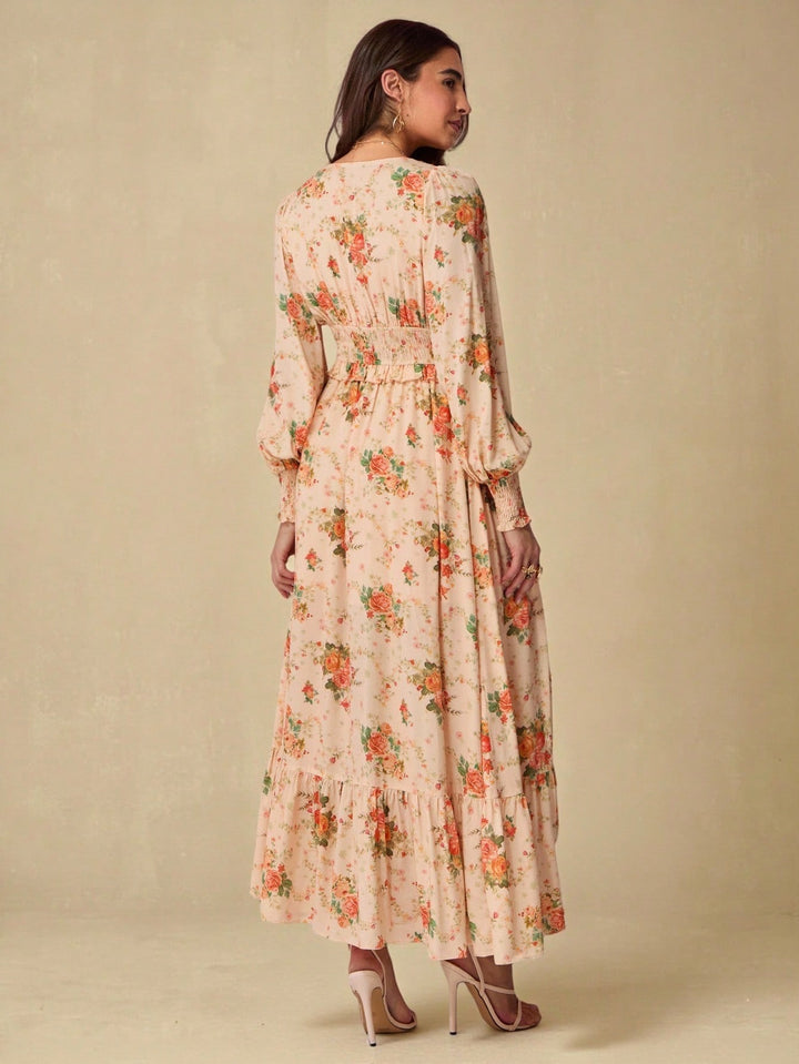 Rochie maxi SHEIN, portocaliu