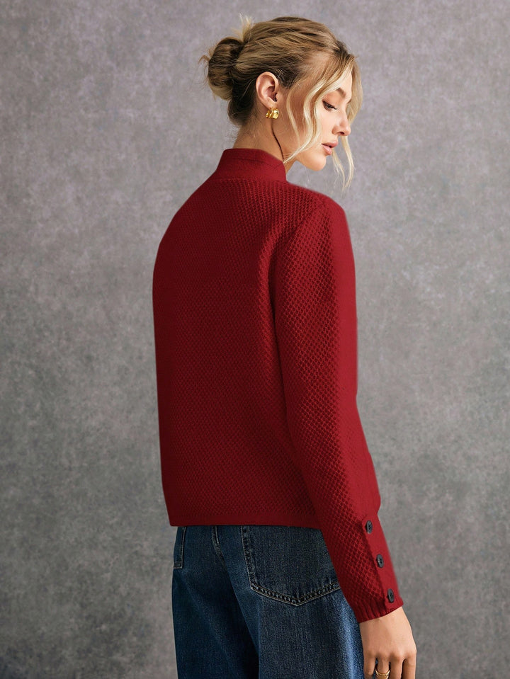 Cardigan SHEIN, vișiniu