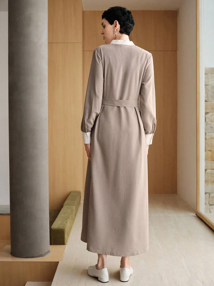 Rochie maxi SHEIN, kaki