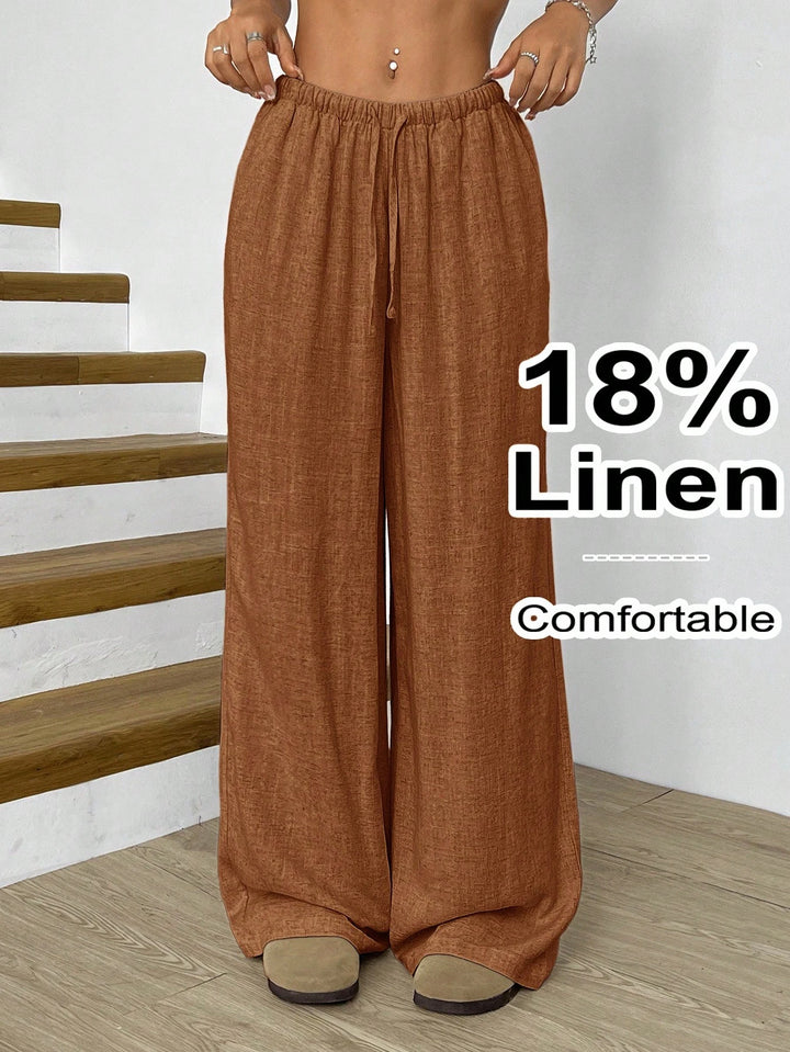 Pantaloni SHEIN, maro