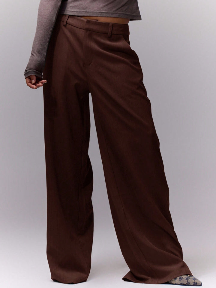 Pantaloni SHEIN, maro