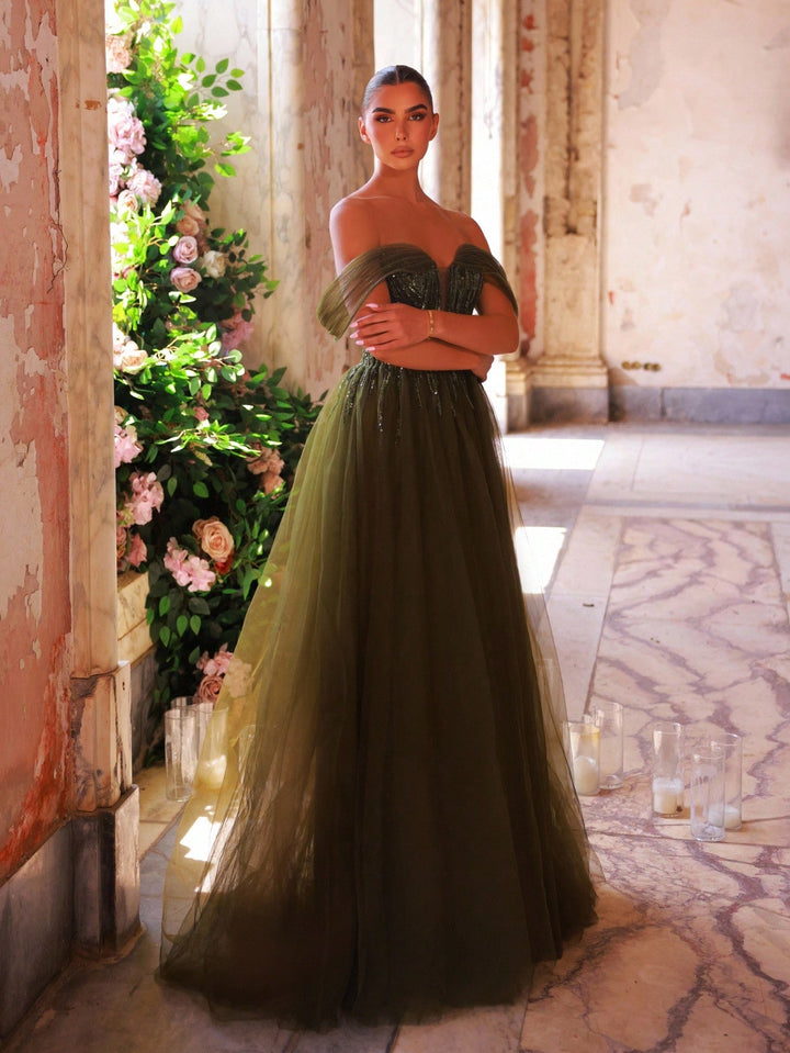 Rochie SHEIN, kaki