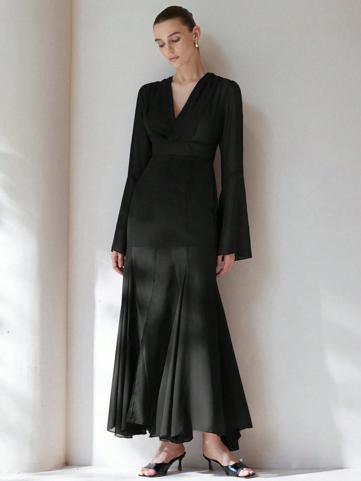 Rochie maxi SHEIN, negru