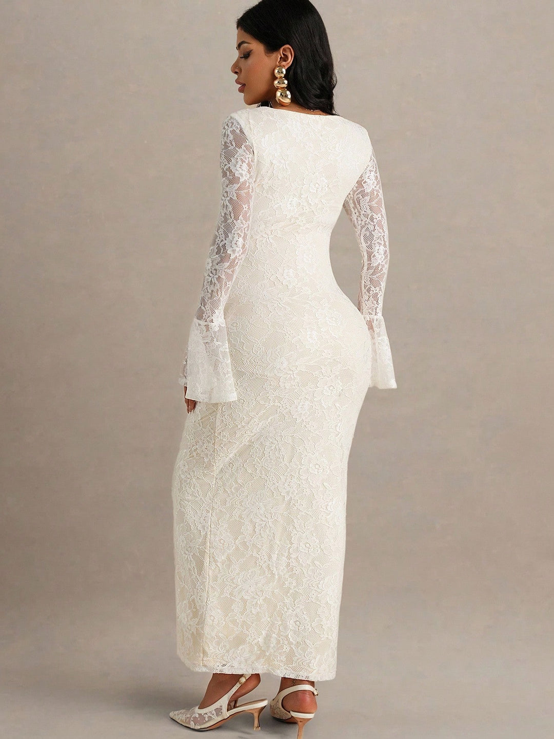 Rochie maxi  SHEIN, bej