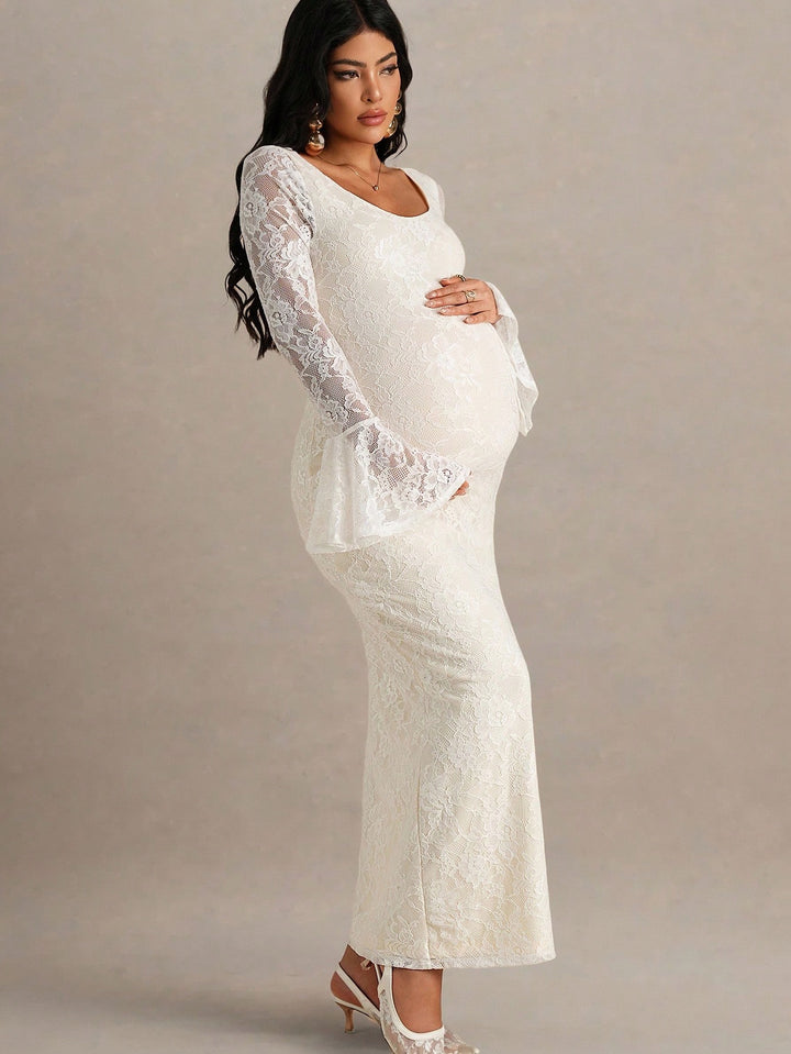 Rochie maxi  SHEIN, bej
