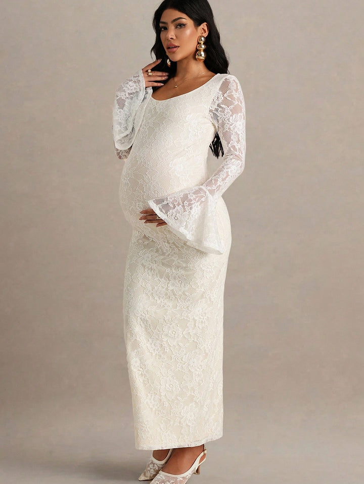 Rochie maxi  SHEIN, bej
