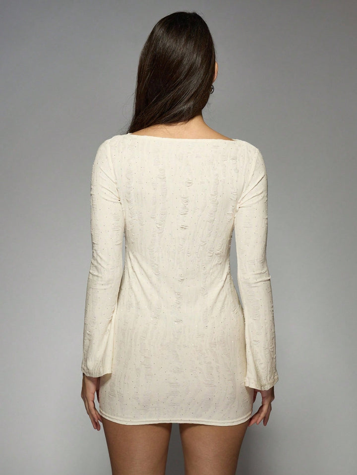 Rochie mini SHEIN, alb
