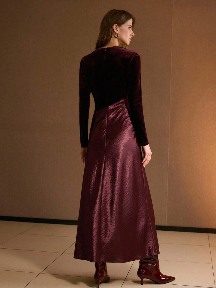 Rochie maxi SHEIN, vișiniu
