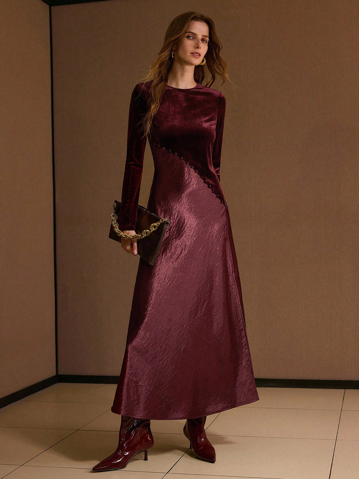 Rochie maxi SHEIN, vișiniu