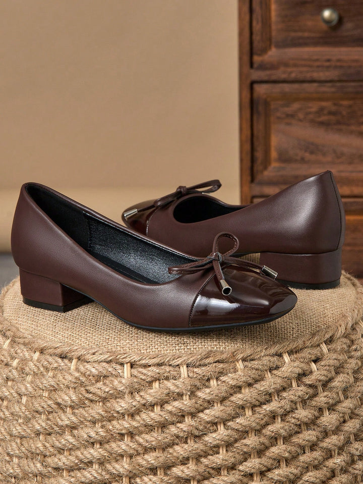 Pantofi cu toc SHEIN, maro