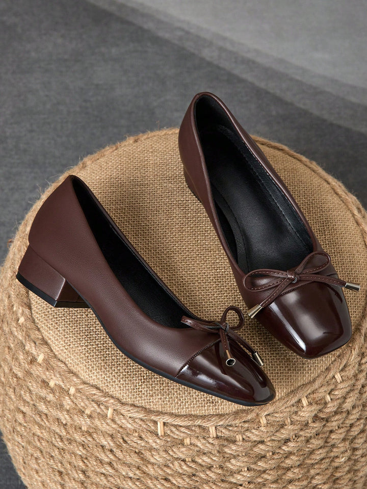 Pantofi cu toc SHEIN, maro
