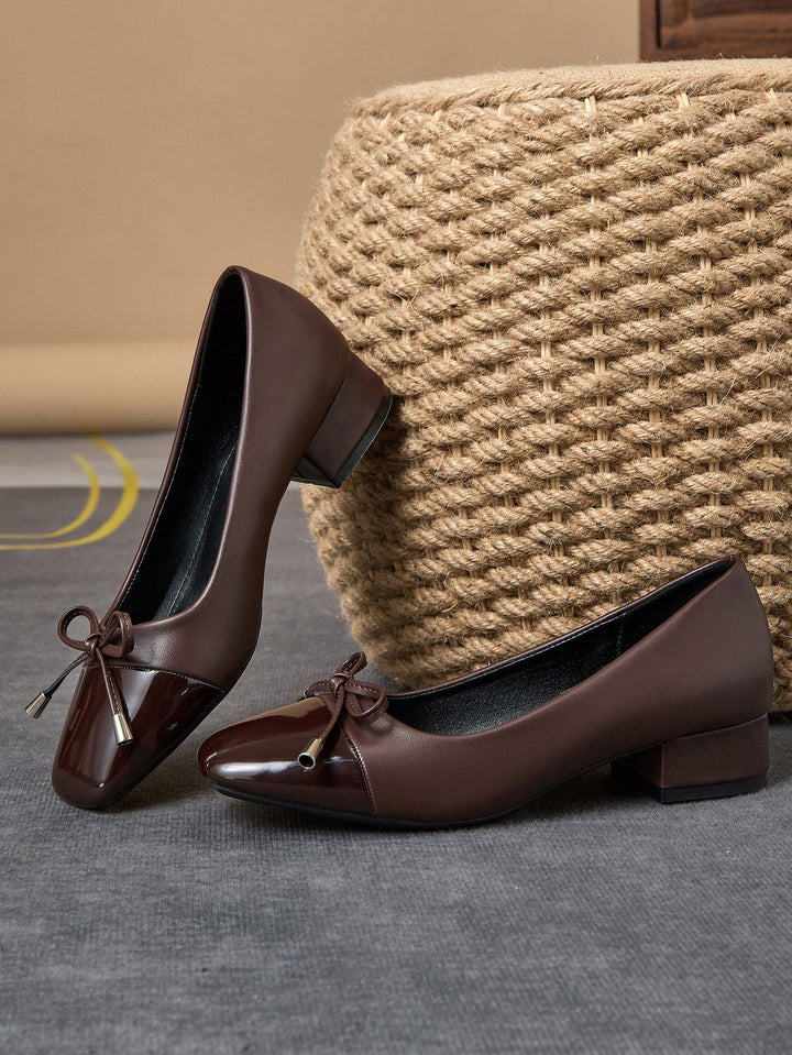 Pantofi cu toc SHEIN, maro