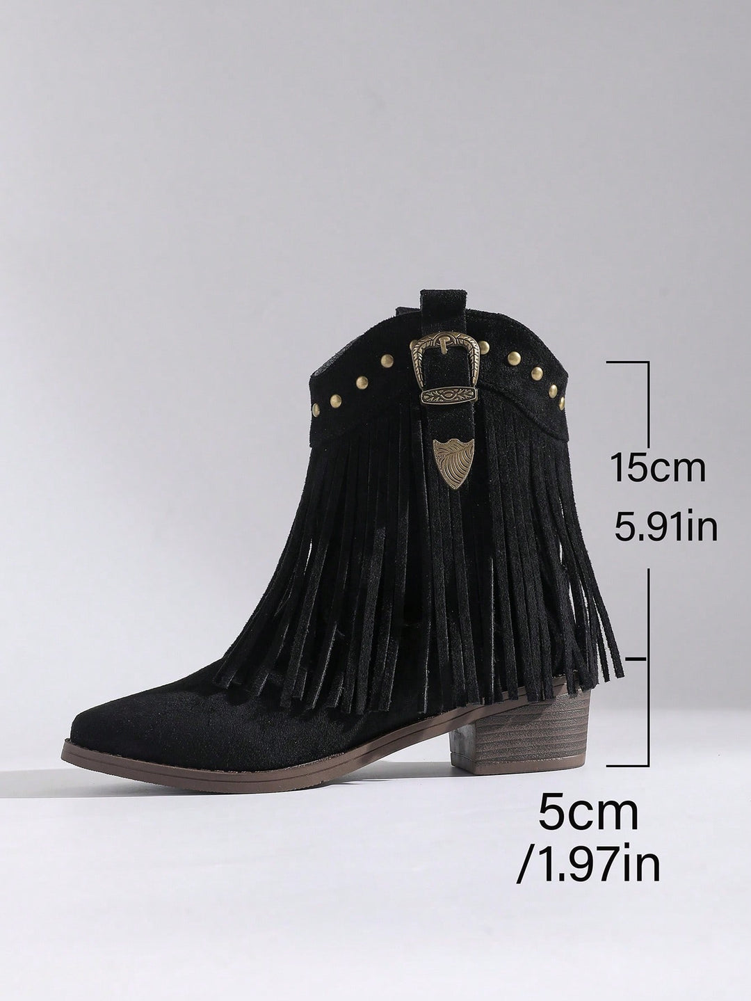 SHEIN bokacsizma, fekete
