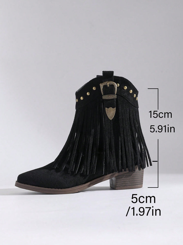 SHEIN bokacsizma, fekete