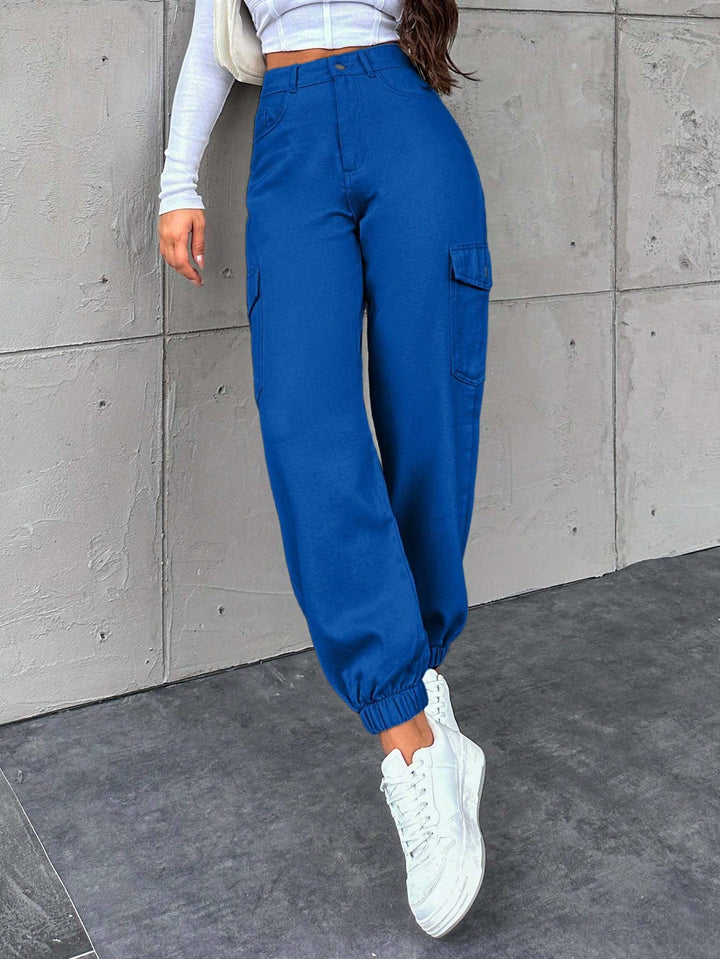 Pantaloni SHEIN, albastru