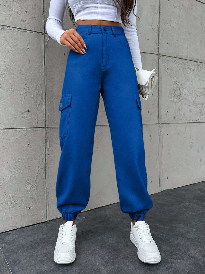 Pantaloni SHEIN, albastru