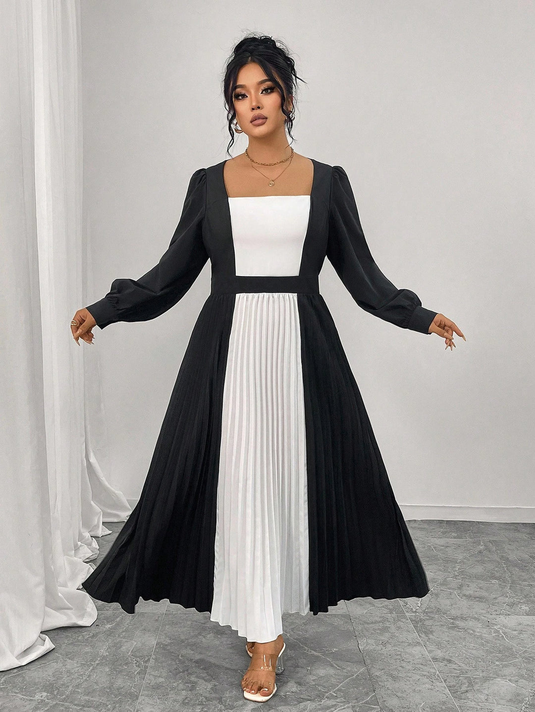 Rochie maxi SHEIN, mix culori
