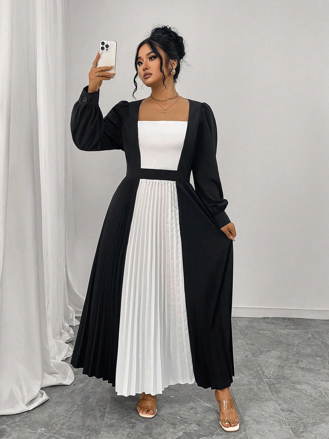 Rochie maxi SHEIN, mix culori
