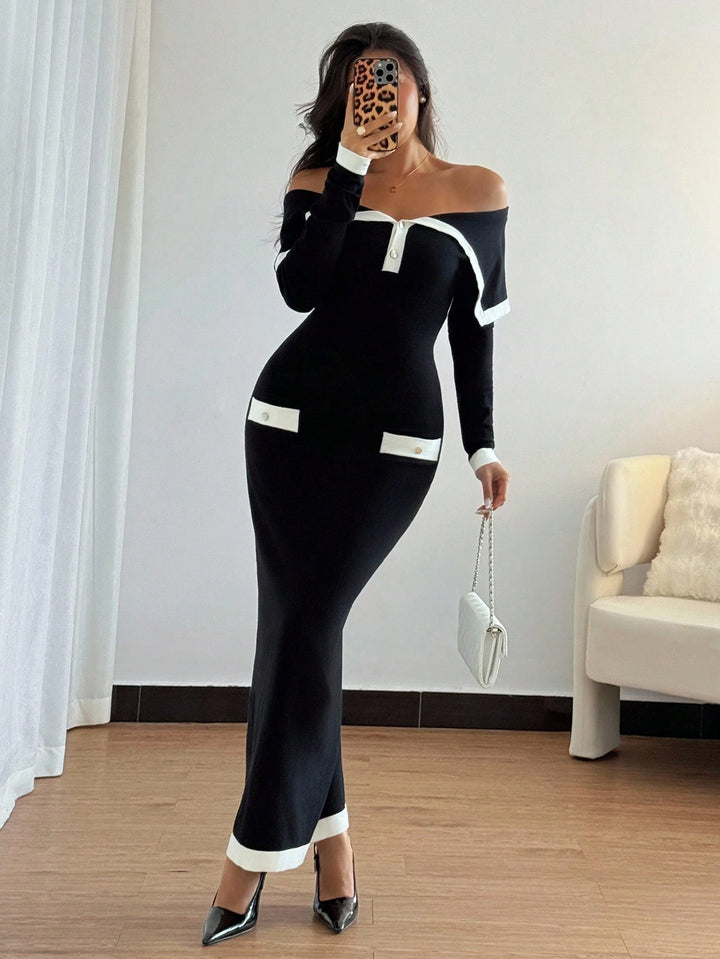 Rochie maxi Shein, negru
