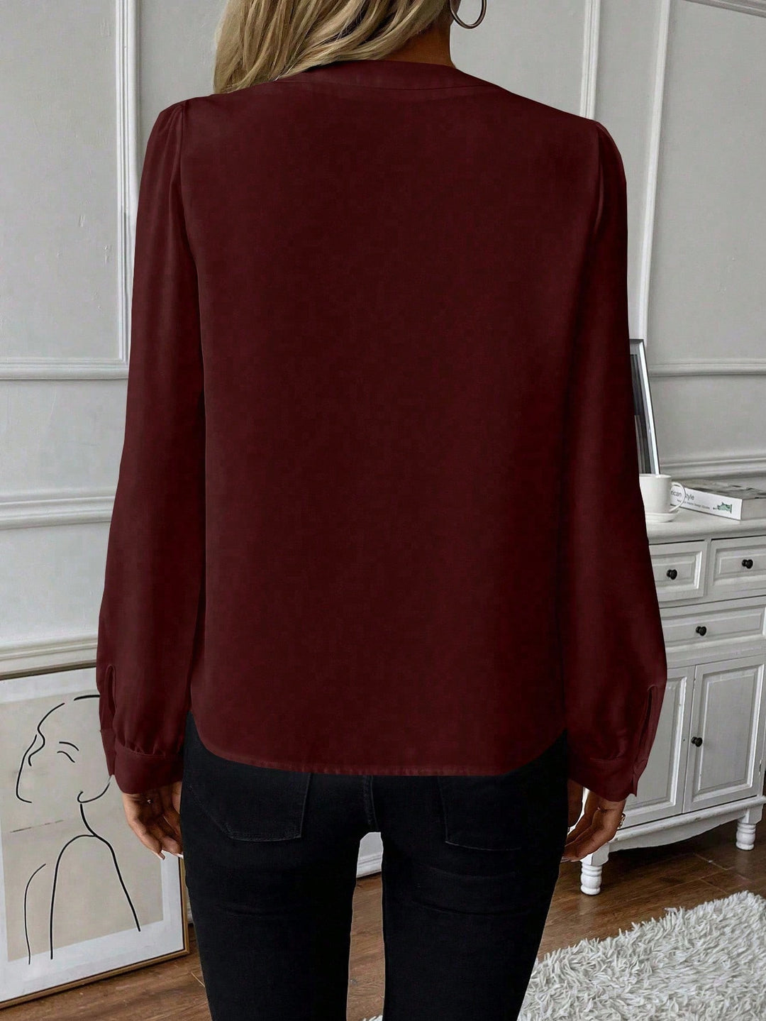 Bluza SHEIN, vișiniu