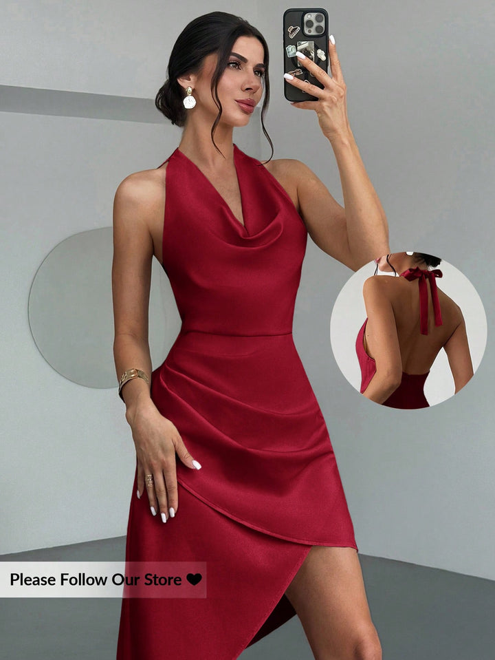 Rochie midi SHEIN, vișiniu