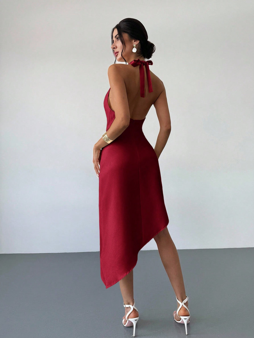 Rochie midi SHEIN, vișiniu