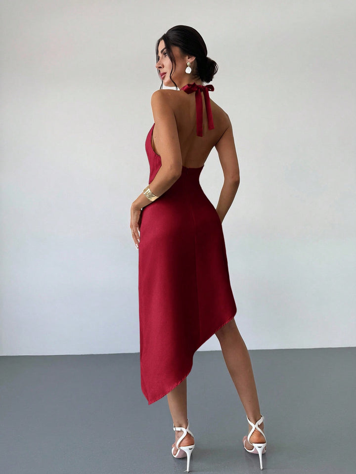 Rochie midi SHEIN, vișiniu