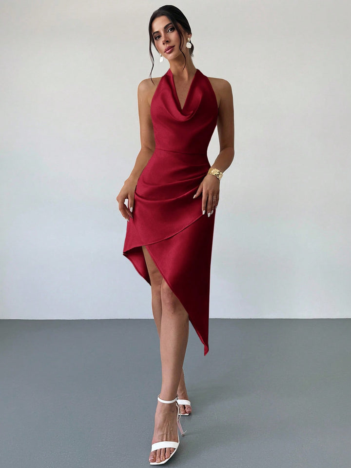 Rochie midi SHEIN, vișiniu