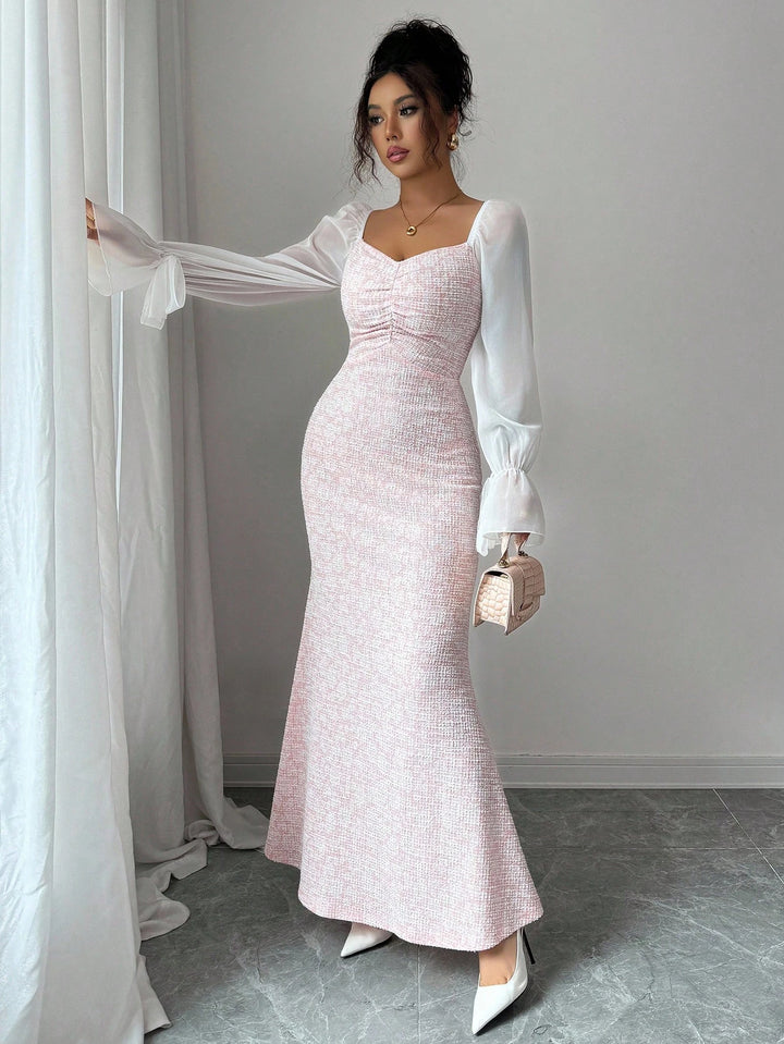 Rochie maxi SHEIN, roz