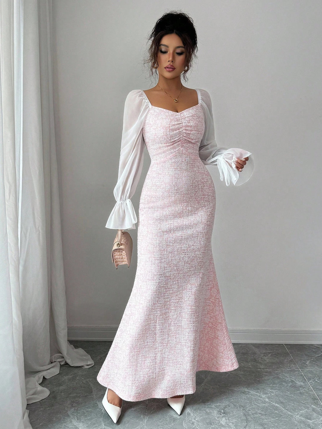 Rochie maxi SHEIN, roz