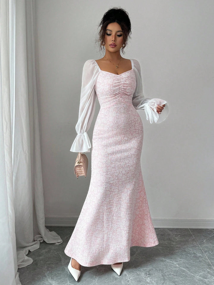 Rochie maxi SHEIN, roz