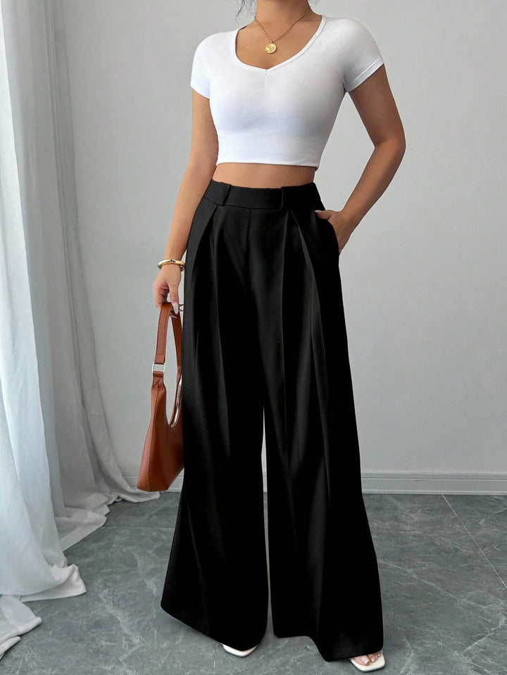Pantaloni SHEIN, negru