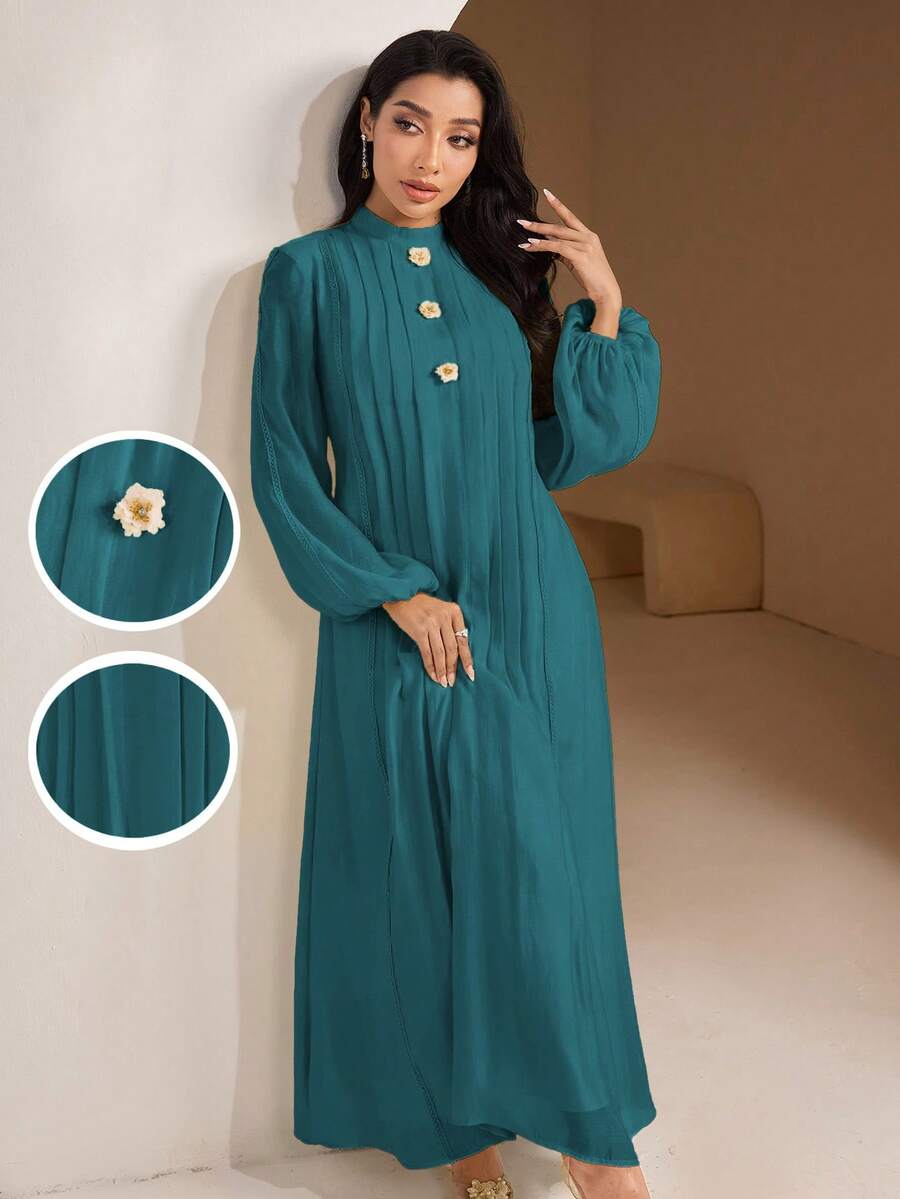 Rochie maxi SHEIN, turcoaz