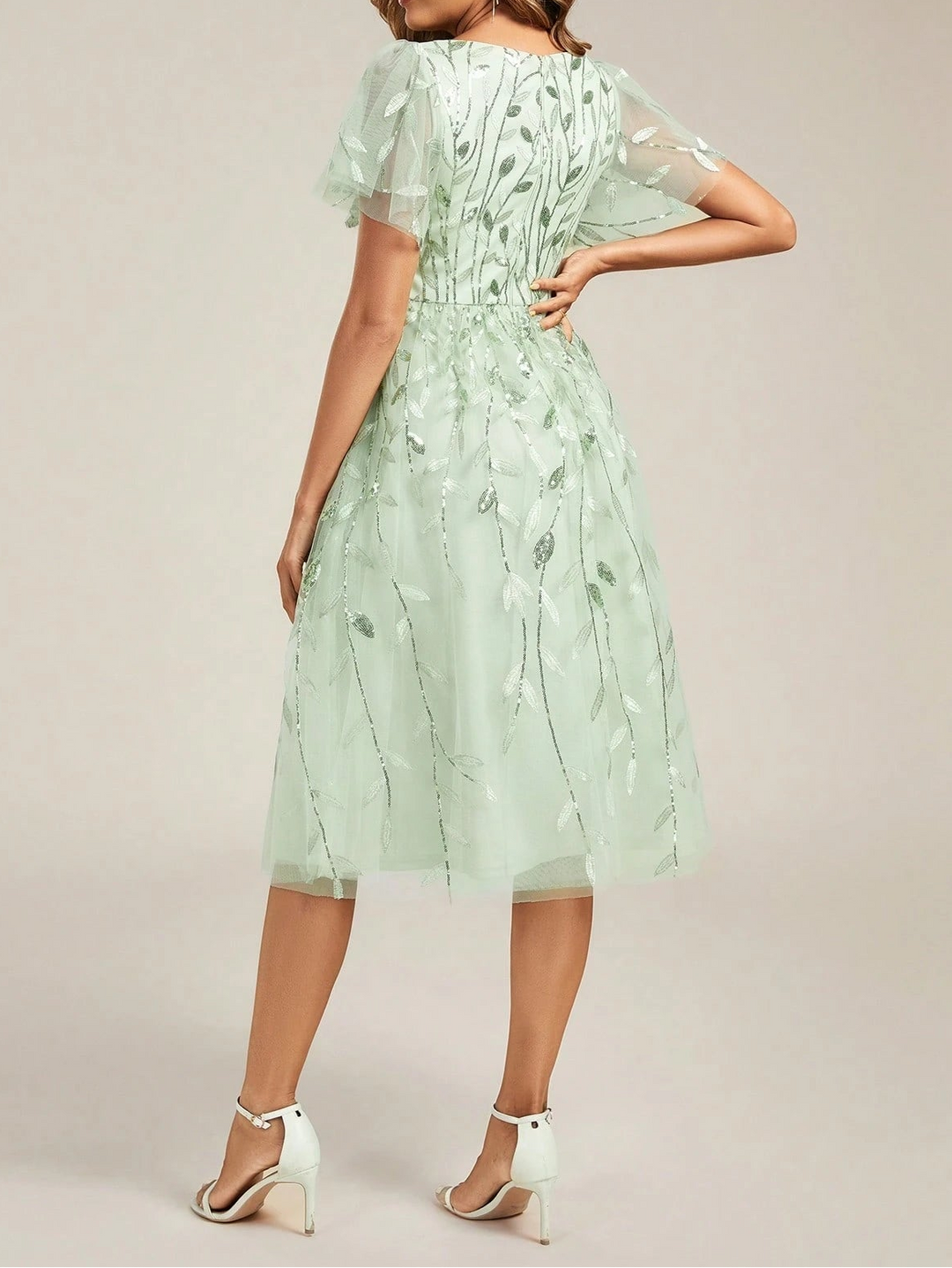 Rochie midi SHEIN, verde