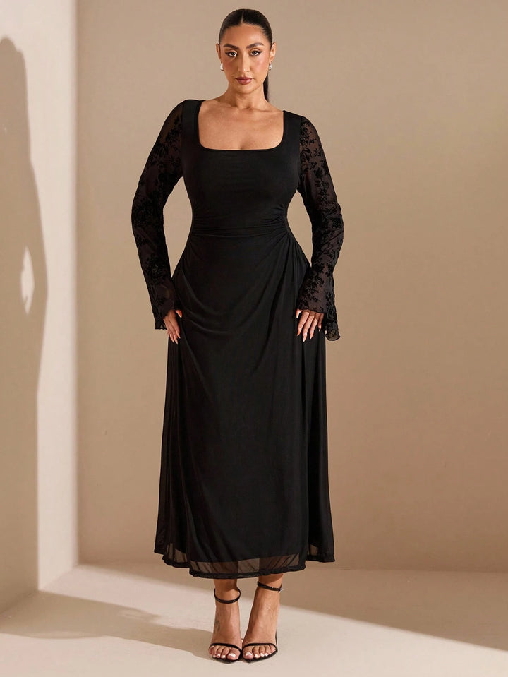 Rochie midi SHEIN, negru