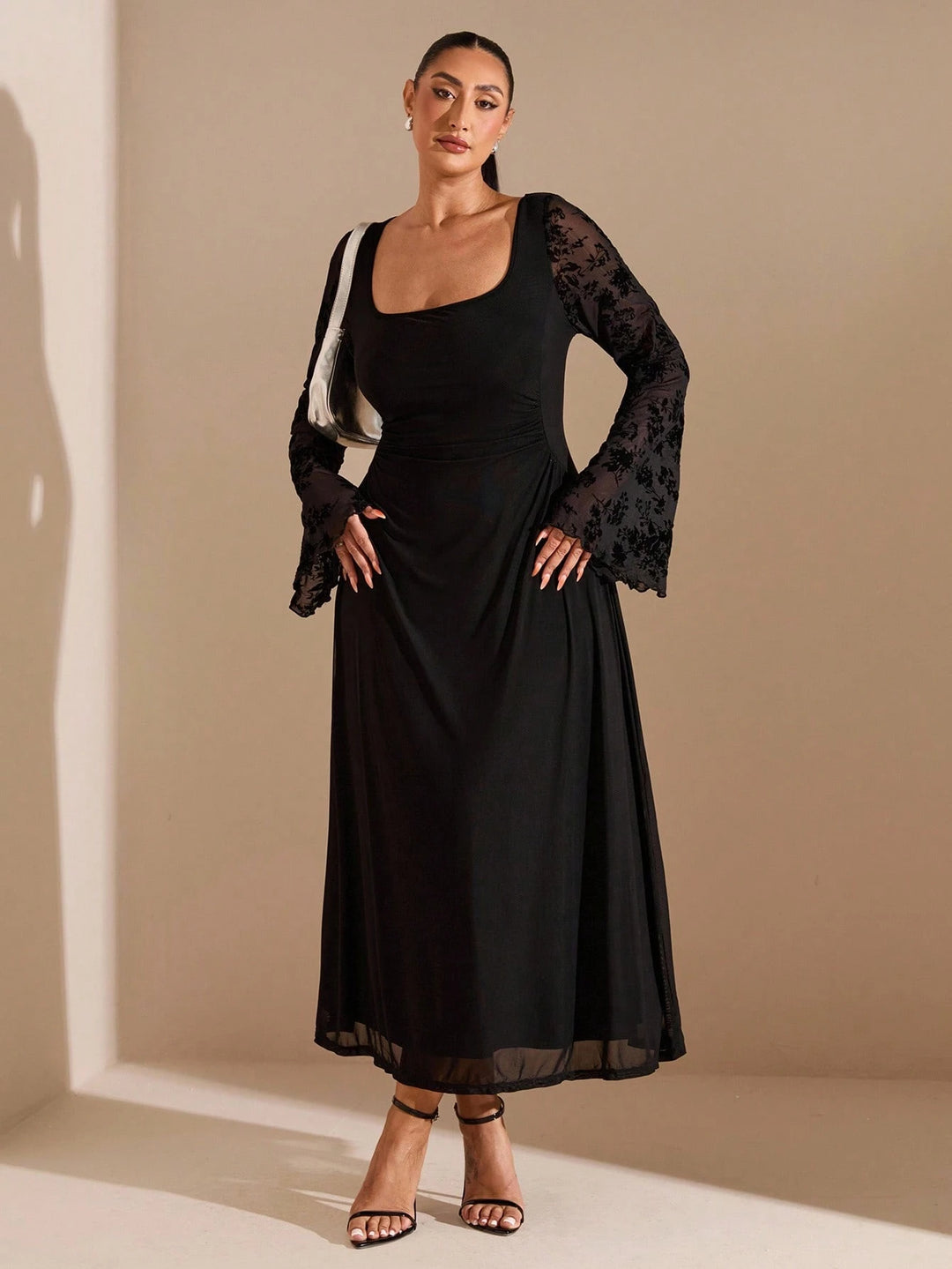 Rochie midi SHEIN, negru