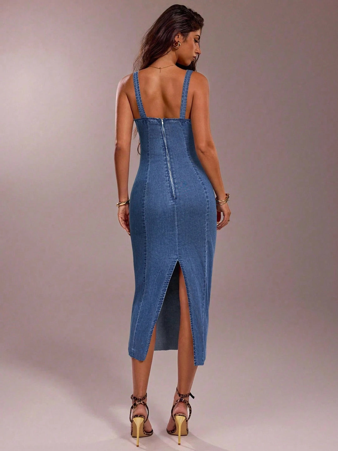 Rochie maxi SHEIN, albastru