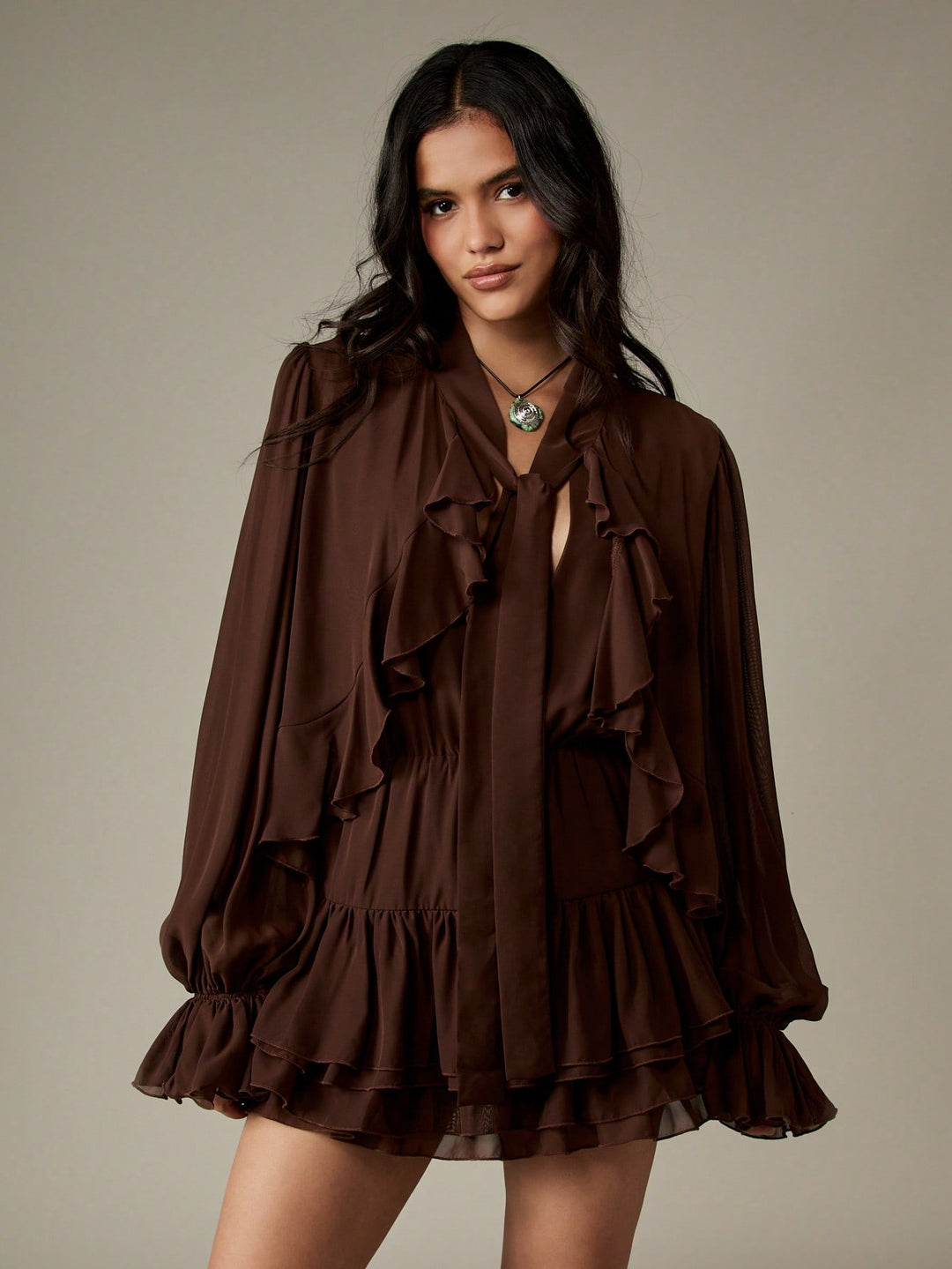 Rochie mini SHEIN, maro