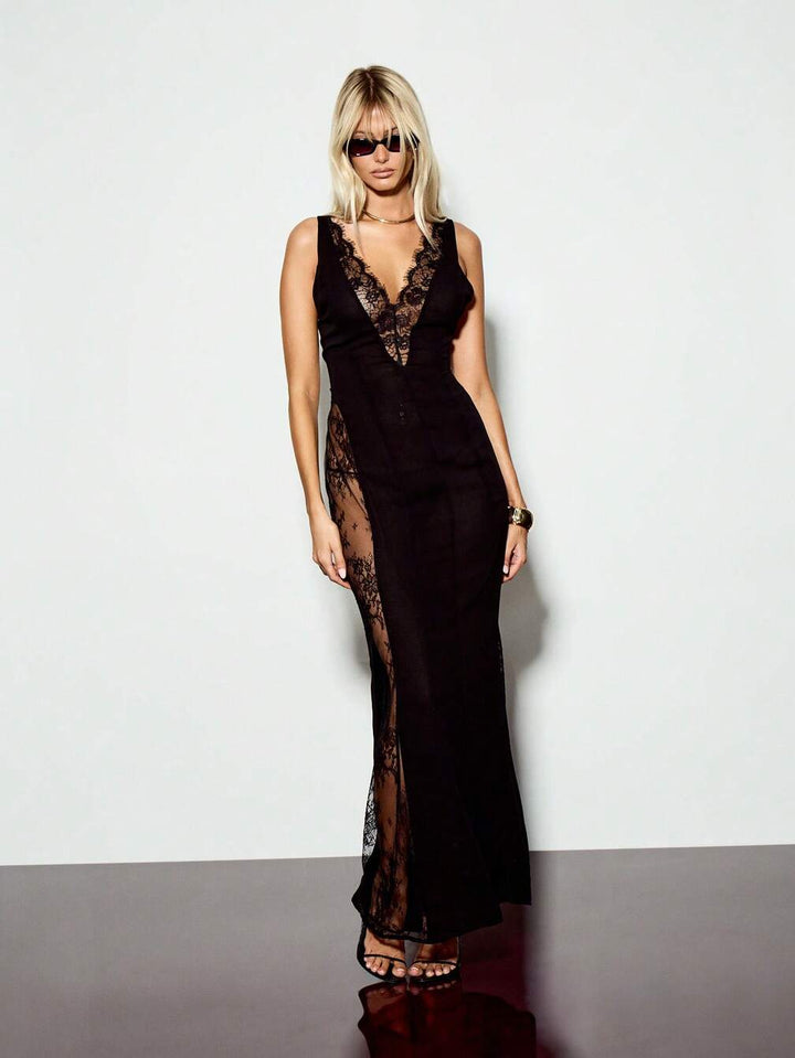 Rochie maxi SHEIN, negru