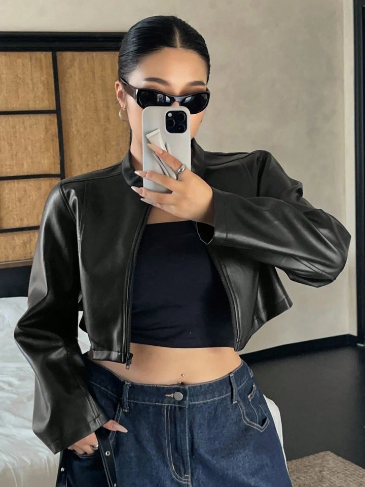 Geacă Shein Curve+, negru