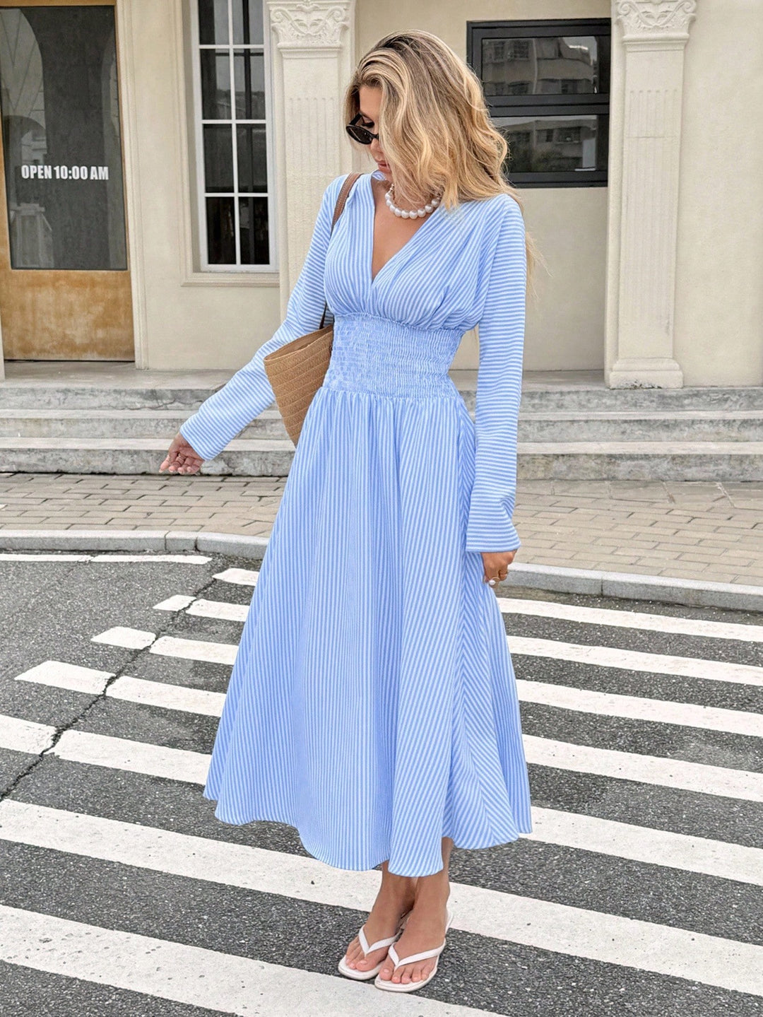Rochie maxi SHEIN, albastru